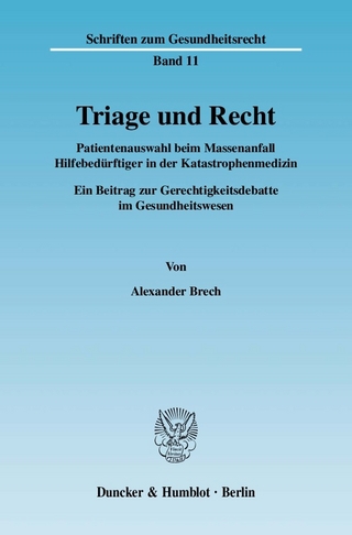 Triage und Recht. - Alexander Brech