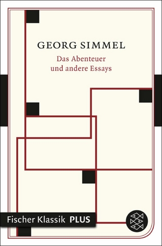Das Abenteuer und andere Essays - Georg Simmel; Christian Schärf