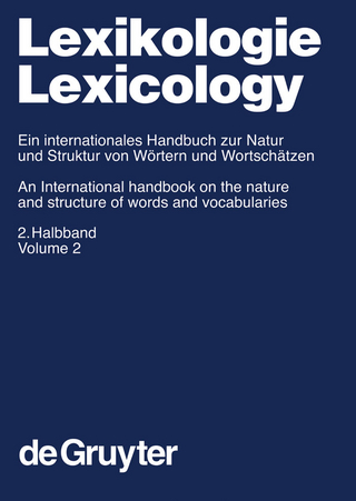 Lexikologie / Lexicology. 2. Halbband - D. Alan Cruse
