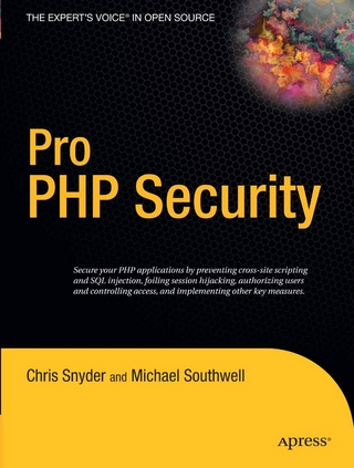 Pro PHP Security - Chris Snyder; Michael Southwell
