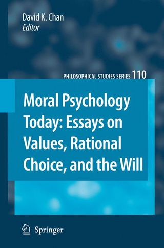 Moral Psychology Today - David K. Chan
