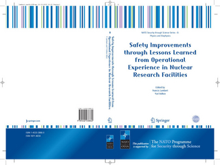 Safety Improvements through Lessons Learned from Operational Experience in Nuclear Research Facilities - Francis Lambert; Yuri Volkov