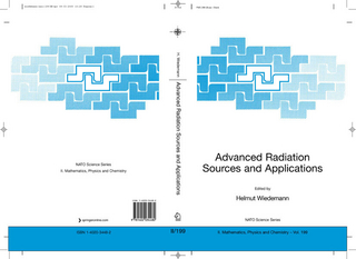 Advanced Radiation Sources and Applications - Helmut Wiedemann