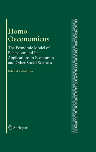 Homo Oeconomicus - Gebhard Kirchgässner