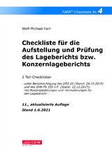 Checkliste 4 für die Aufstellung und Prüfung des Lageberichts bzw. Konzernlageberichts - Farr, Wolf-Michael