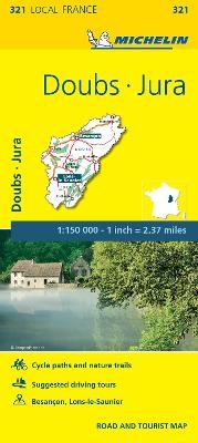 Doubs, Jura - Michelin Local Map 321 -  Michelin