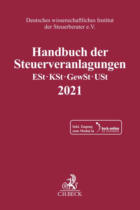 Handbuch der Steuerveranlagungen 2021 - 